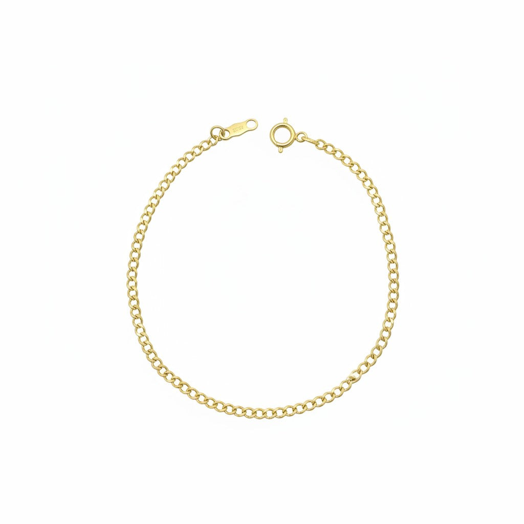 Pulso Barbado 2.3mm de Oro 10K Mexicano