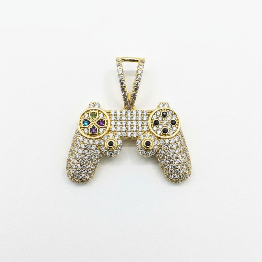 Dije Control de Videojuego con Zirconias – Oro 10K