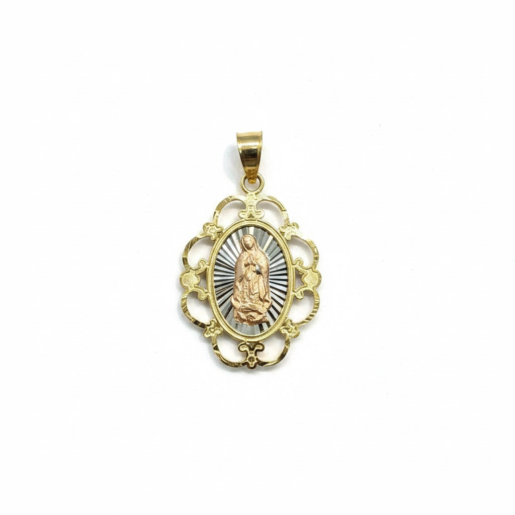 Dije Calado Virgen de Guadalupe – Oro 10K