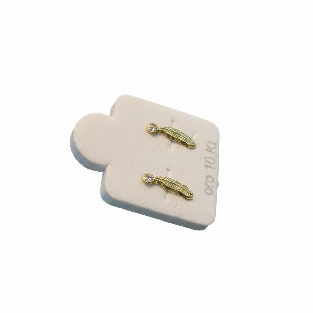 Broquel de Pluma de Oro 10K