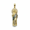 Dije San Judas Tadeo con Zirconias – Oro 10K