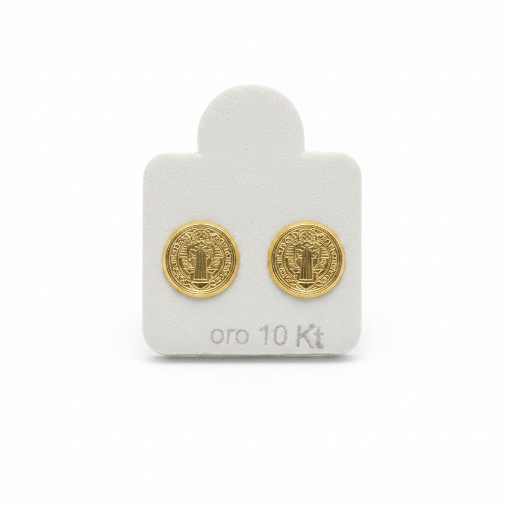 Broquel de San Benito de Oro 10K