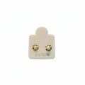 Broquel de Flor con Perla de Oro 10K