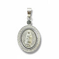 Dije Redondo Calado Virgen de Guadalupe – Plata .925