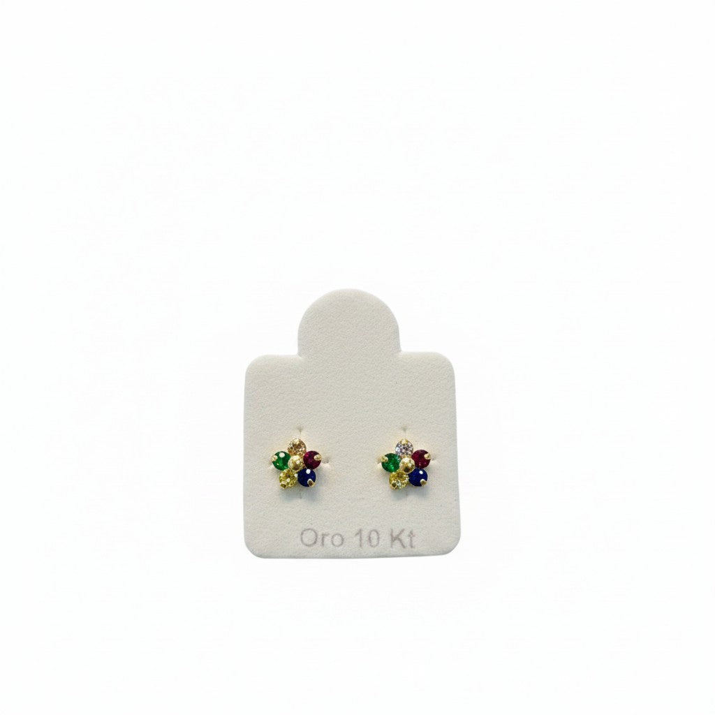 Broquel de Flor de Oro 10K