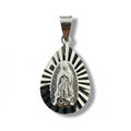 Dije Gota Virgen de Guadalupe Facetado – Plata .925