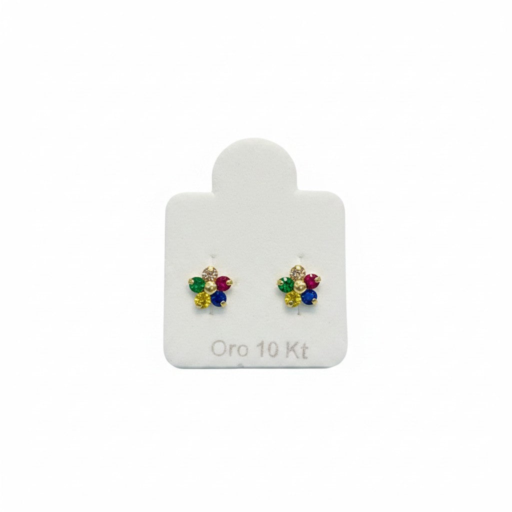 Broquel de Flor de Oro 10K