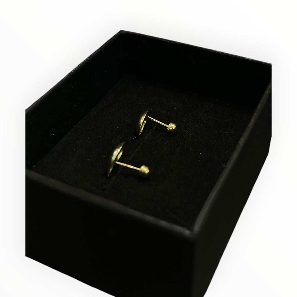 Broqueles Gota Curva Oro 10K