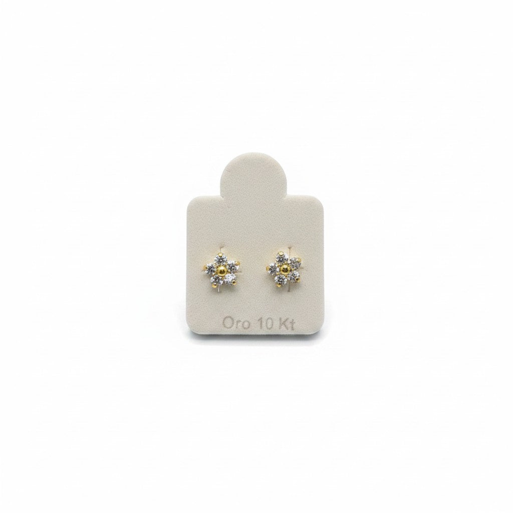 Broquel de Flor de Oro 10K