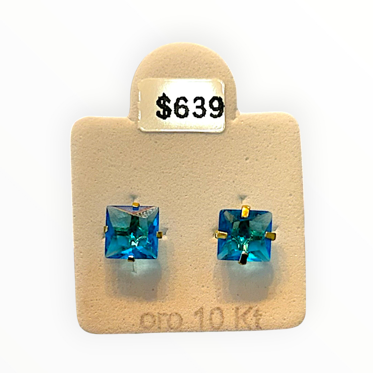 Broquel Recto Color de Oro 10K