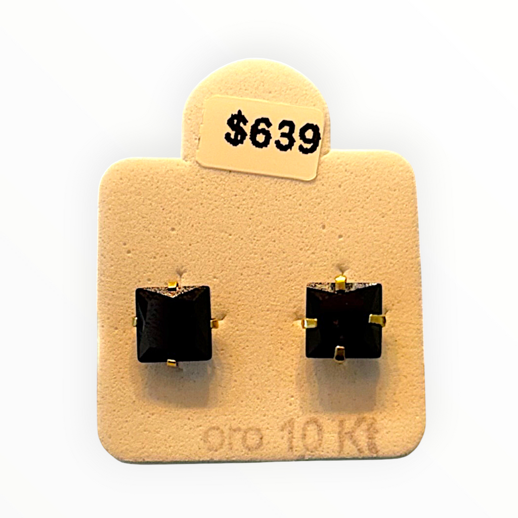 Broquel Recto Color de Oro 10K