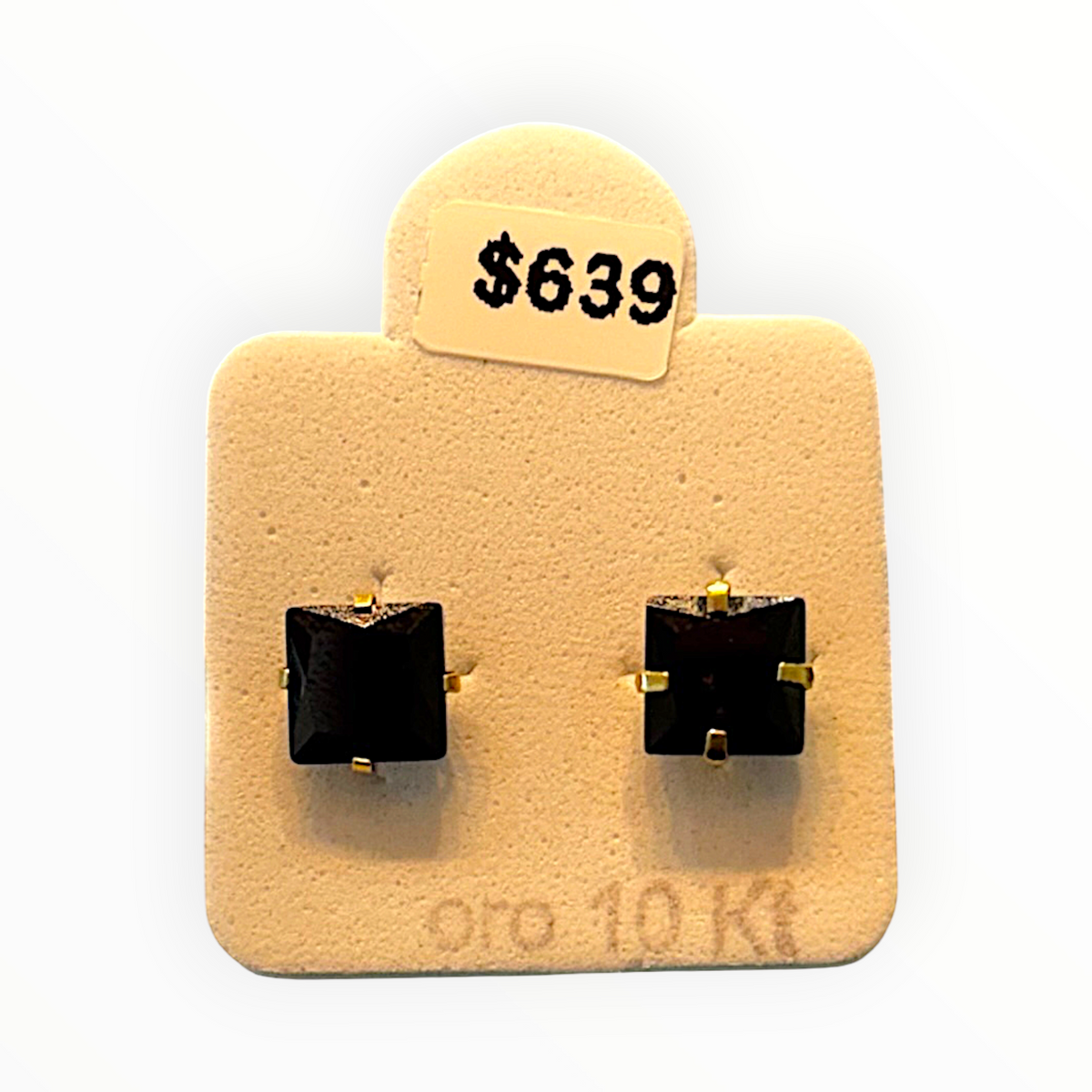 Broquel Recto Color de Oro 10K