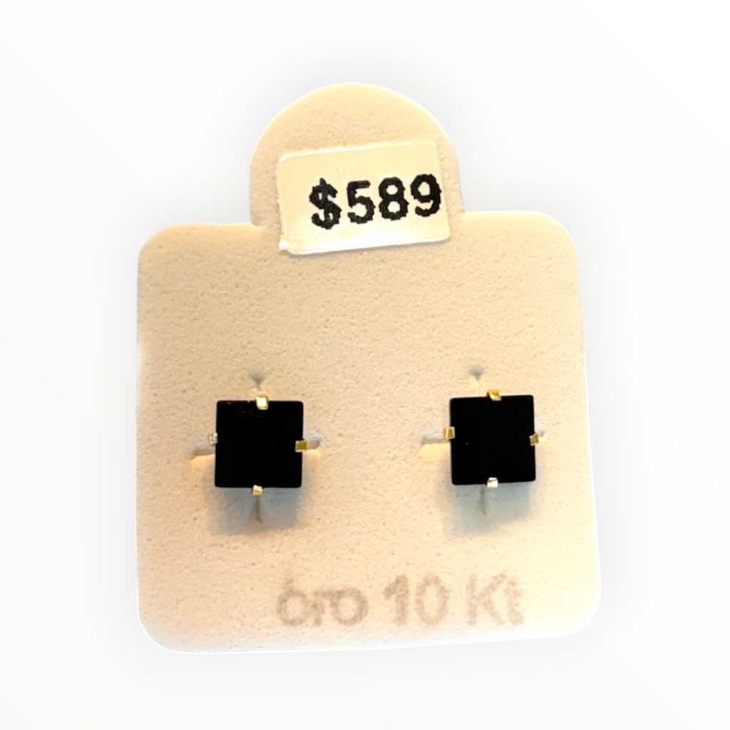 Broquel Recto Color de Oro 10K
