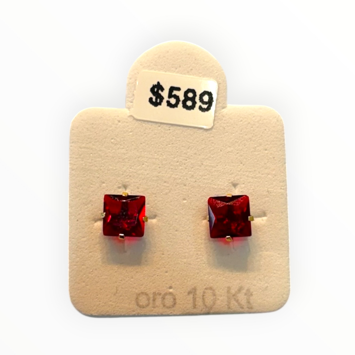 Broquel Recto Color de Oro 10K