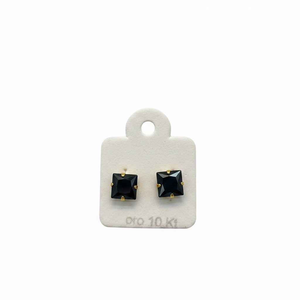 Broquel Recto Color de Oro 10K