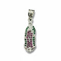 Dije Virgen de Guadalupe con Zirconias – Plata .925