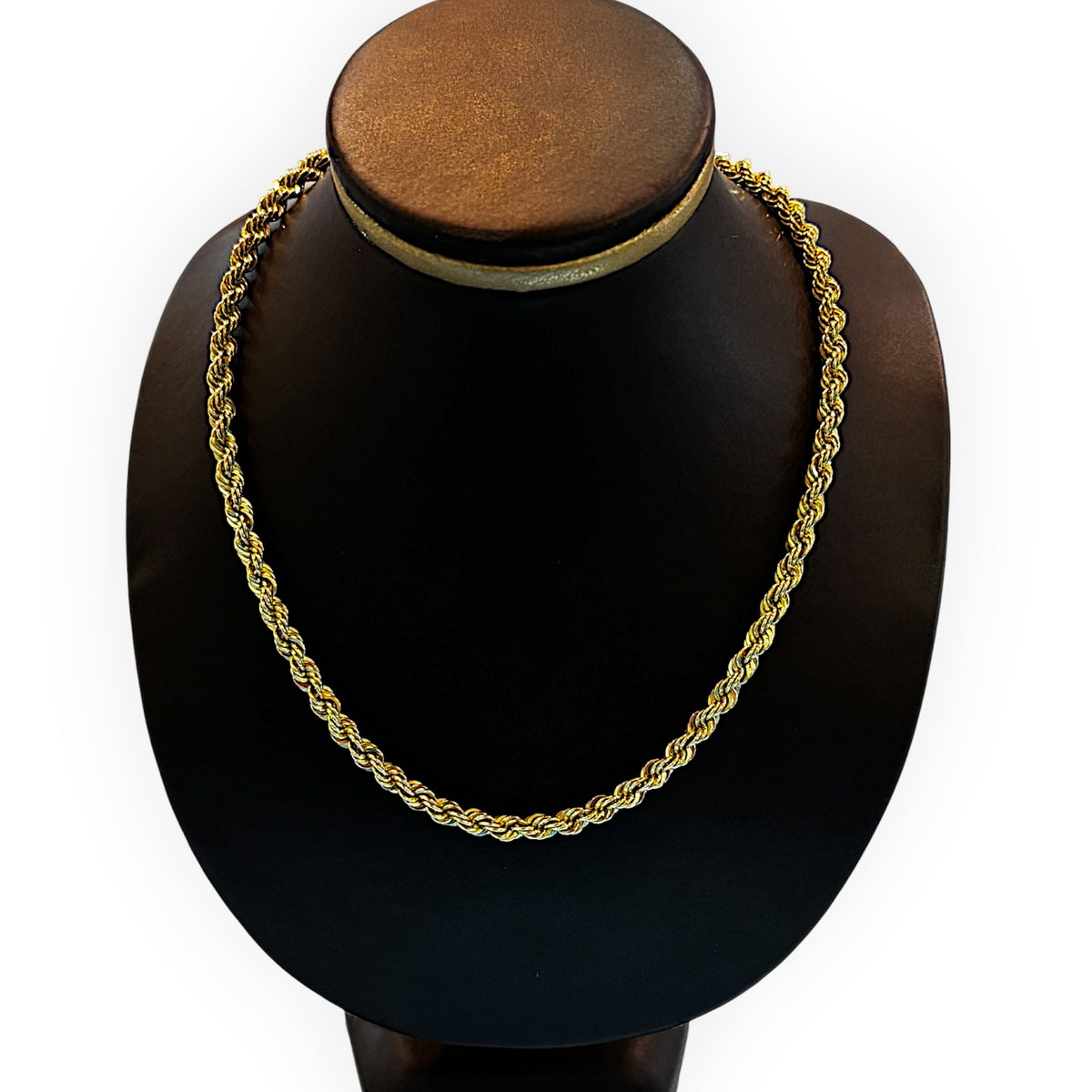 Cadena Torzal 3.8mm de Oro 10K Italiana