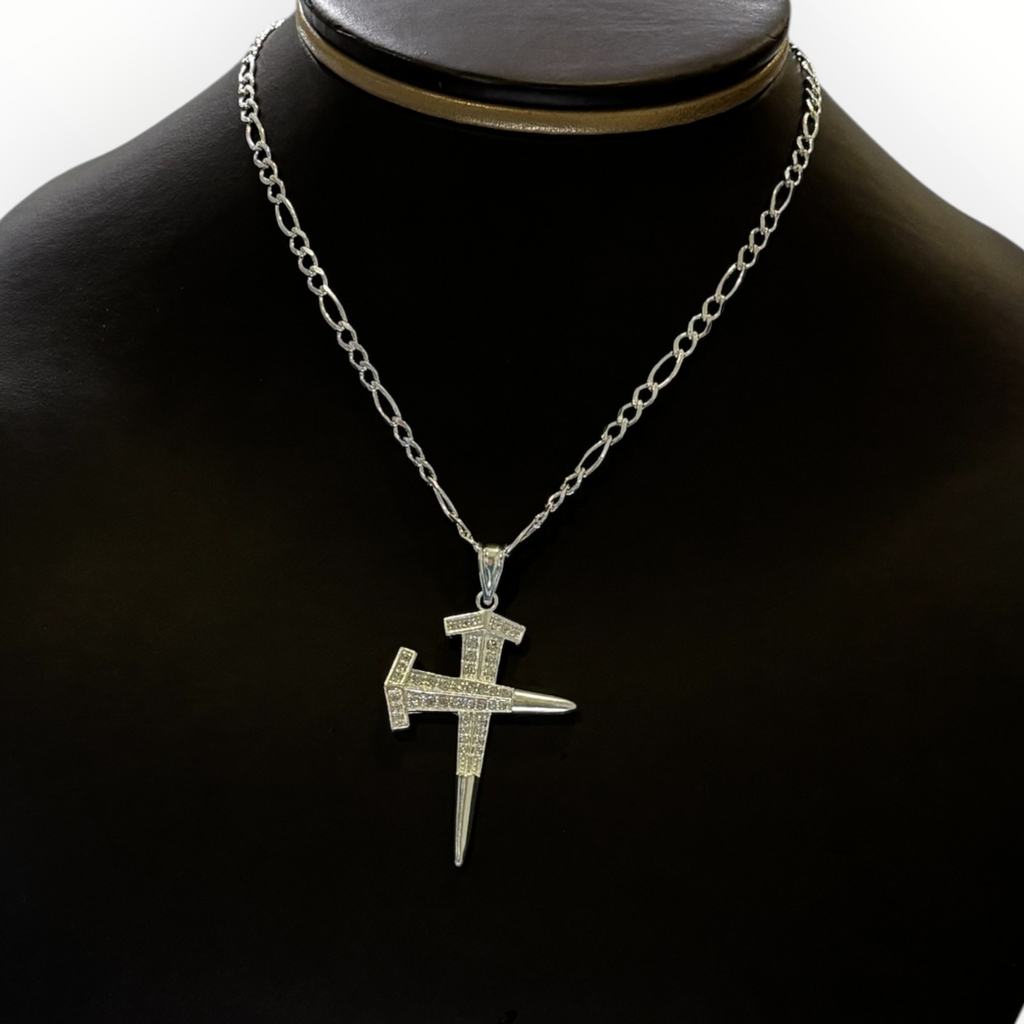 Cruz Clavo de Plata .925