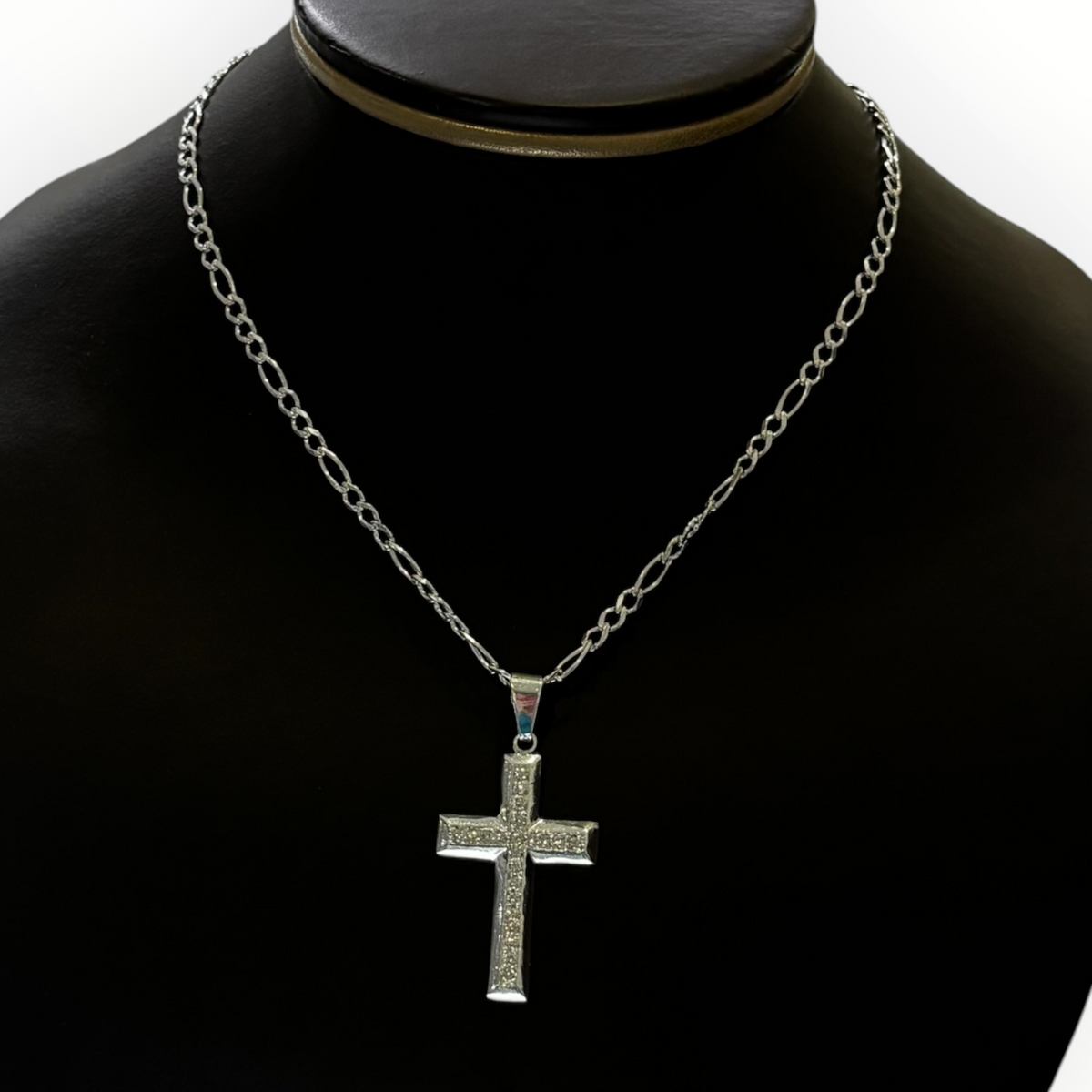 Cruz con Zirconias de Plata .925