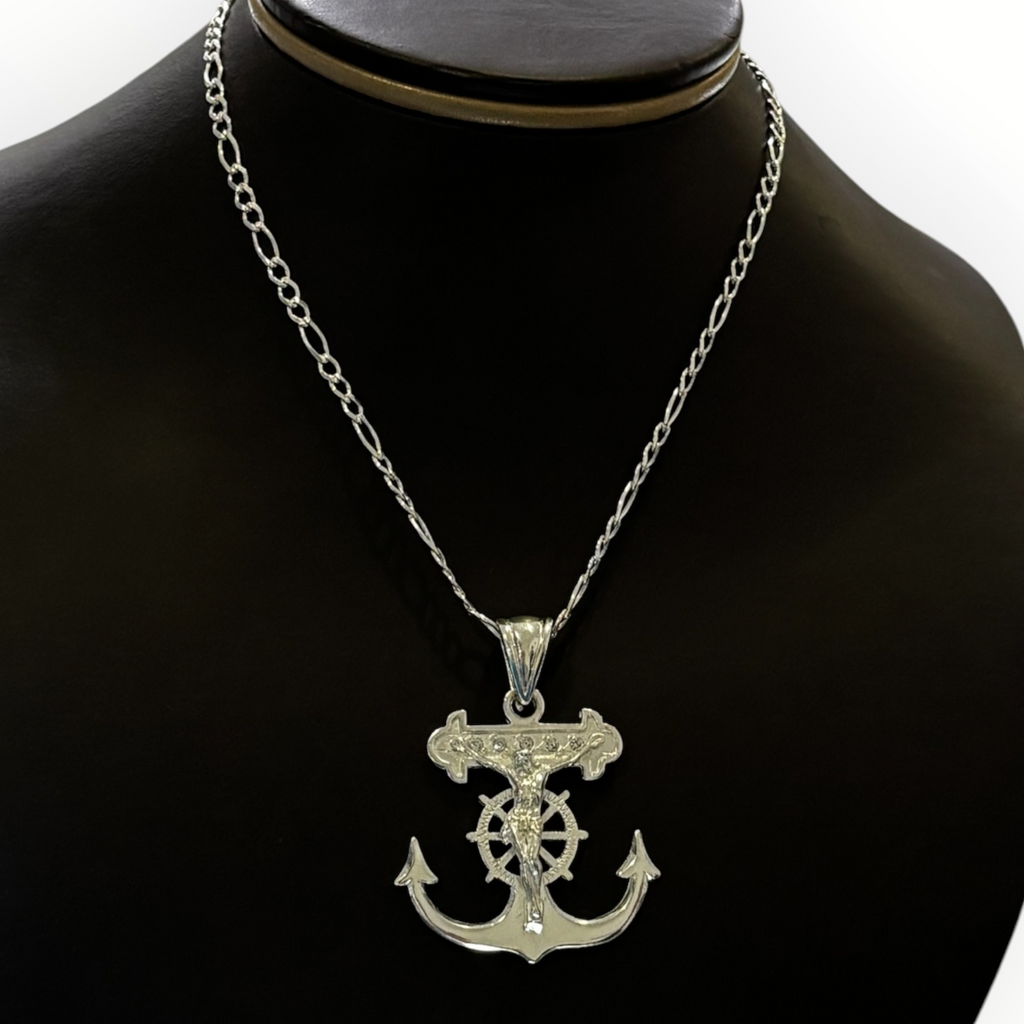 Cruz Ancla de Plata .925