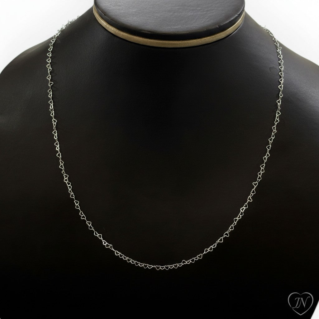 Cadena Corazón de Plata .925 – 1 mm