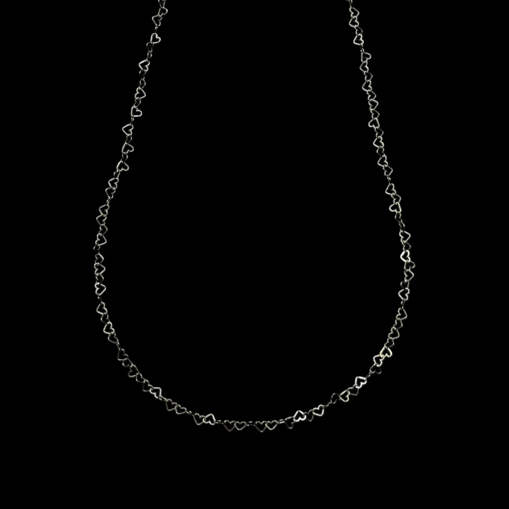 Cadena Corazón de Plata .925 – 1 mm
