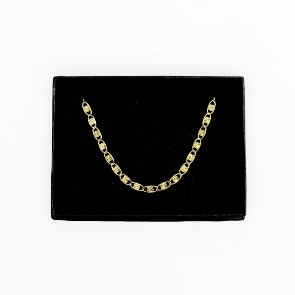 Cadena Gucci Diamantada 2.8mm de Oro 10K Mexicana