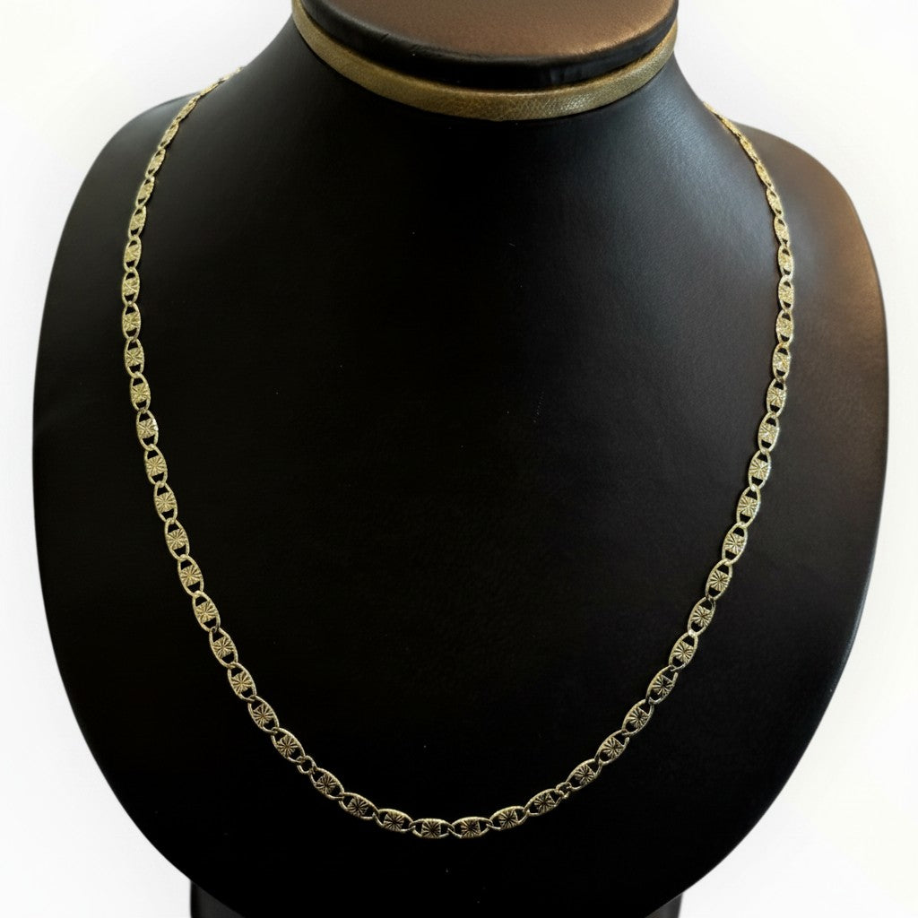 Cadena Gucci Diamantada 2.8mm de Oro 10K Mexicana