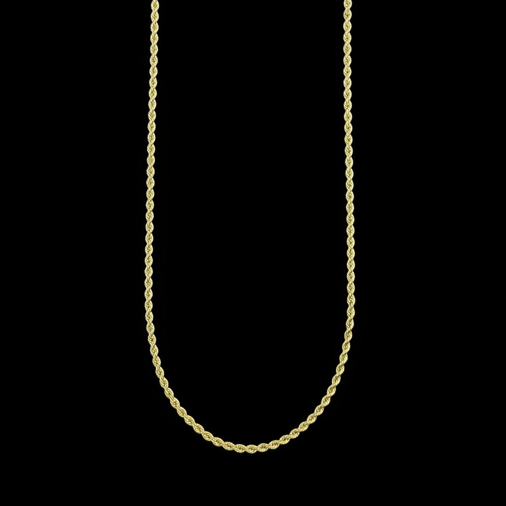 Cadena Torzal de Oro 10K – 2 mm Italiana