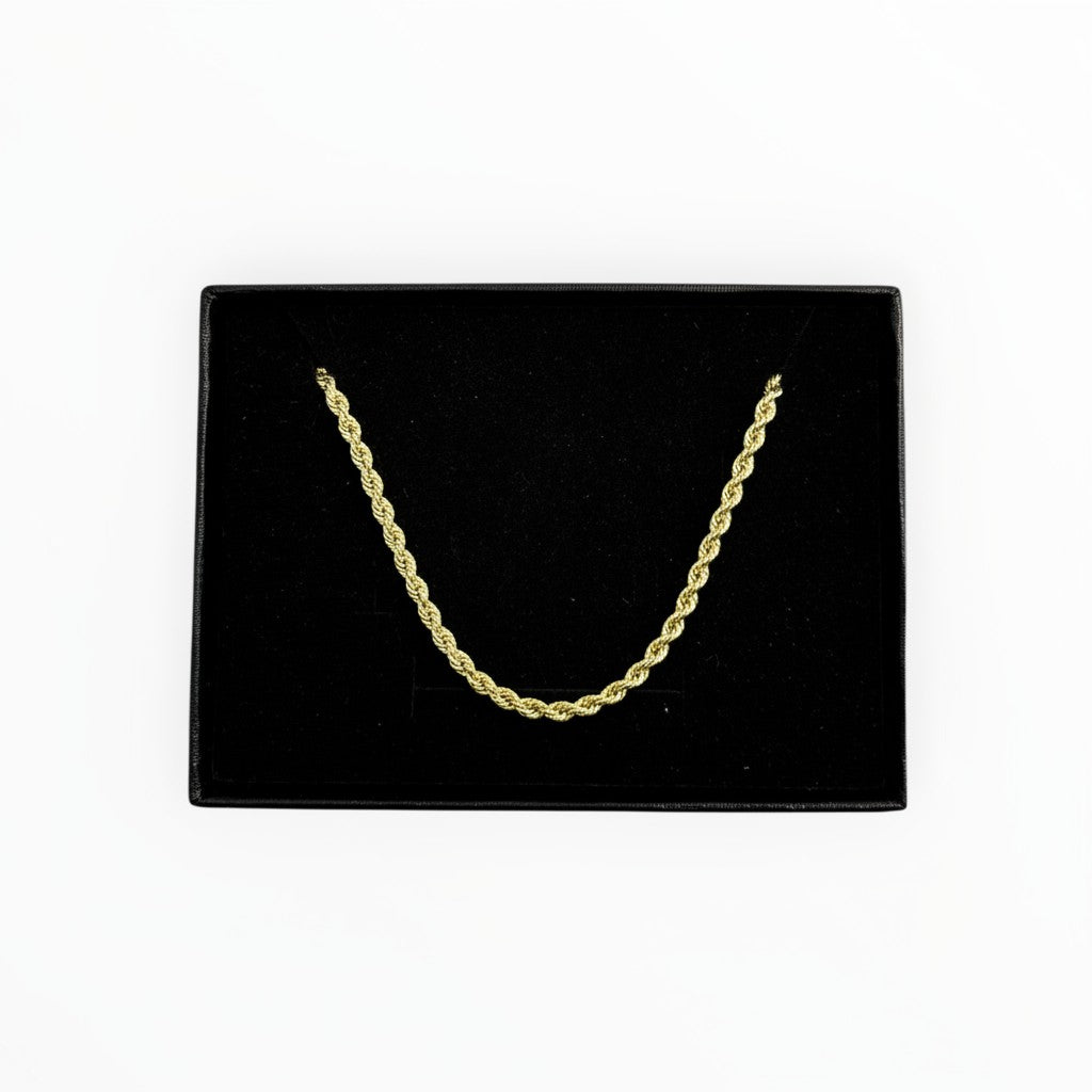 Cadena Torzal de Oro 10K – 2 mm Italiana