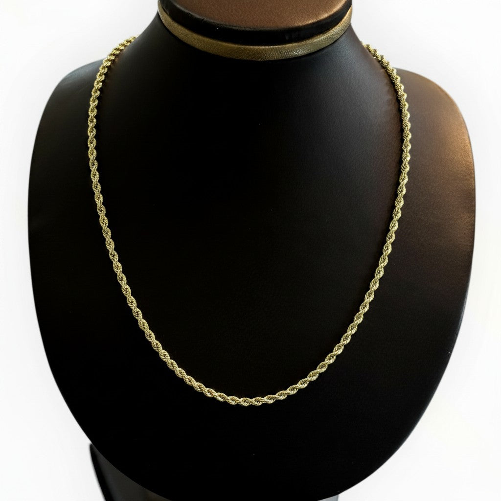 Cadena Torzal de Oro 10K – 2 mm Italiana