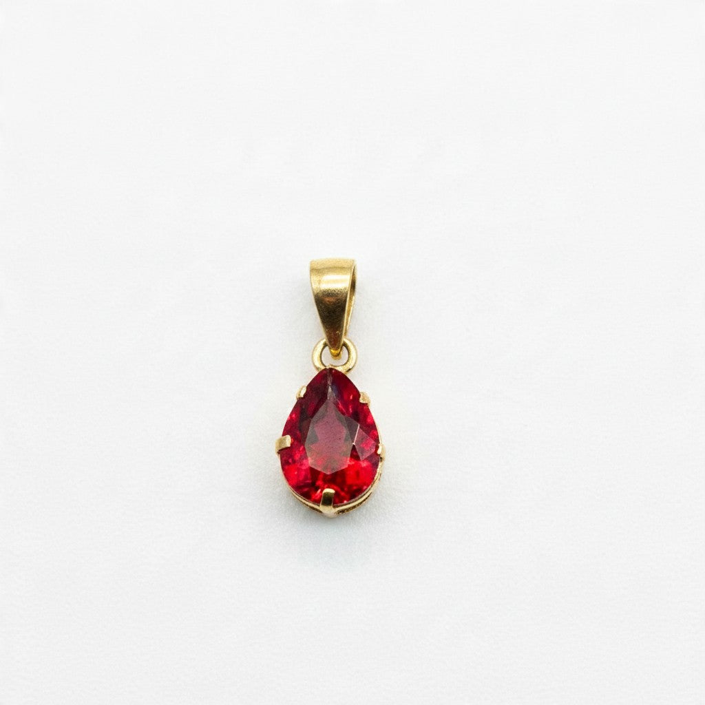 Mini Dije Gota de Color Oro 10K
