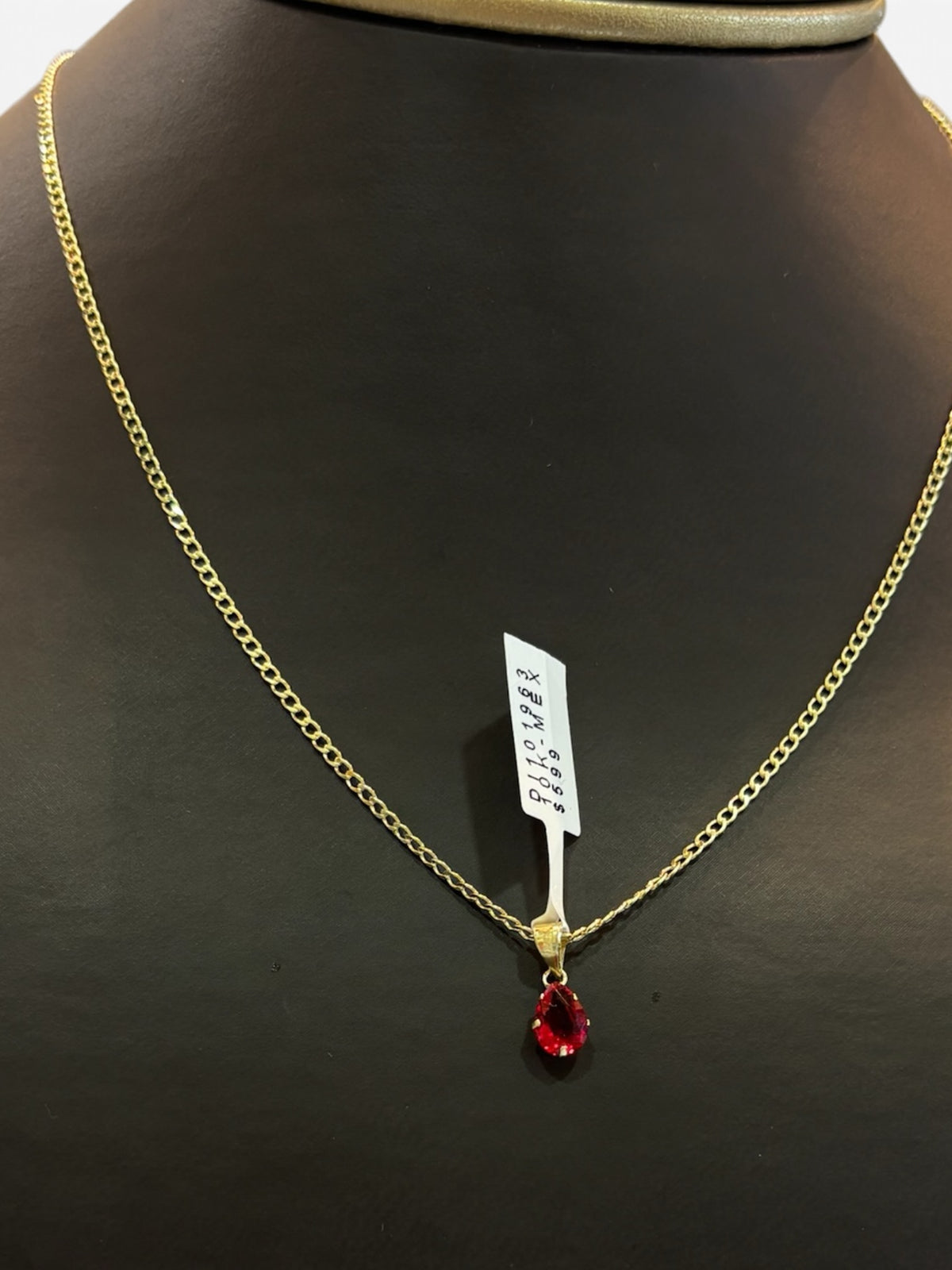 Mini Dije Gota de Color Oro 10K