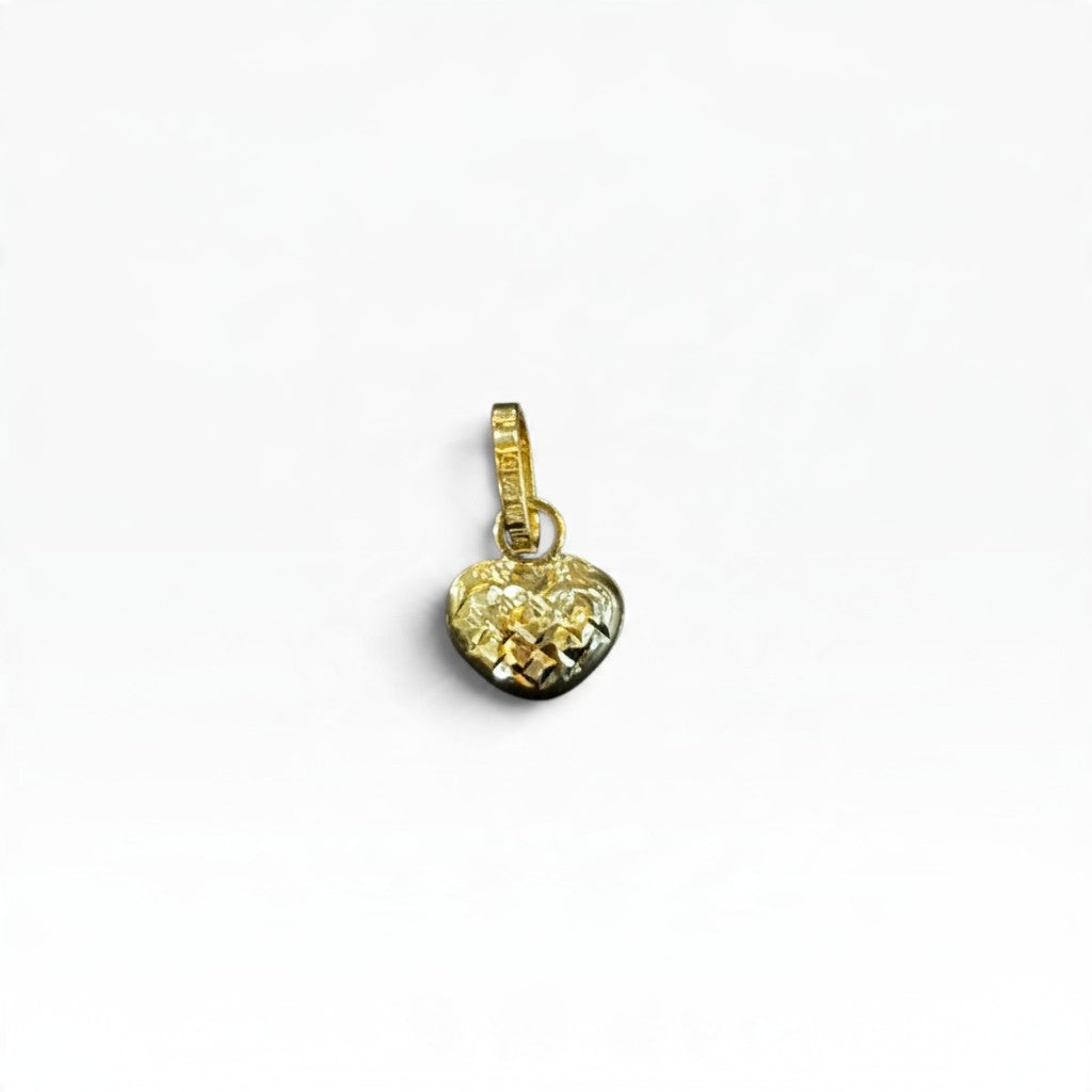 Mini Dije Corazón Oro 10K