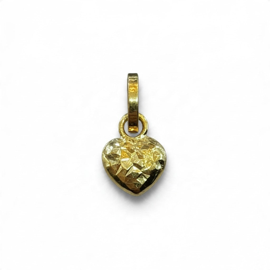 Mini Dije Corazón Oro 10K