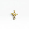 Mini Dije Ángel con Zirconia Oro 10K