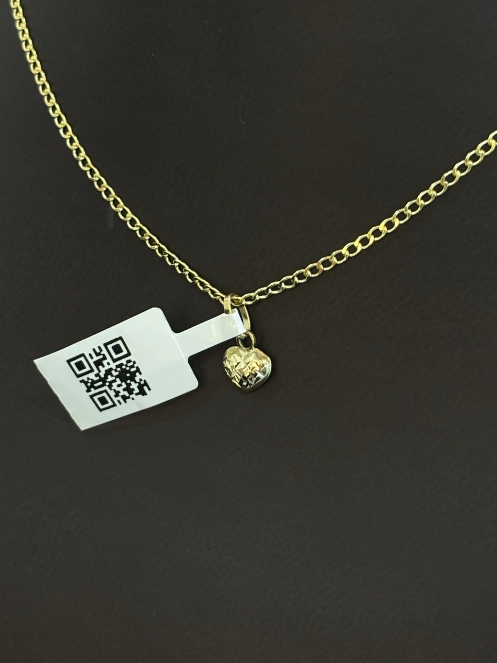 Mini Dije Corazón Oro 10K