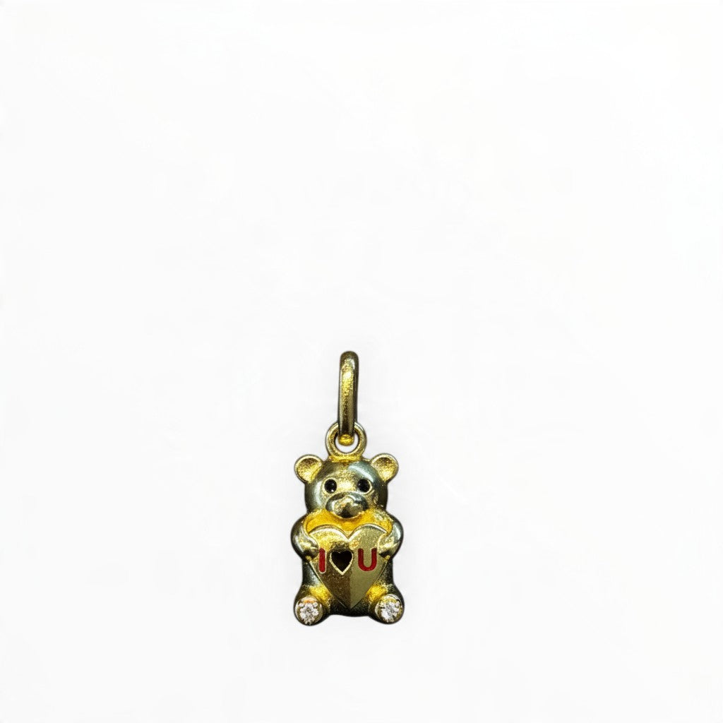 Dije Osito con Corazón Oro 10K