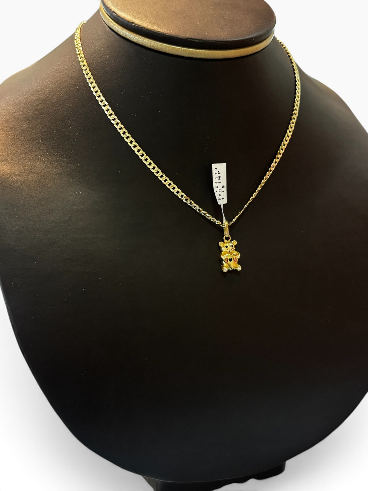 Dije Osito con Corazón Oro 10K