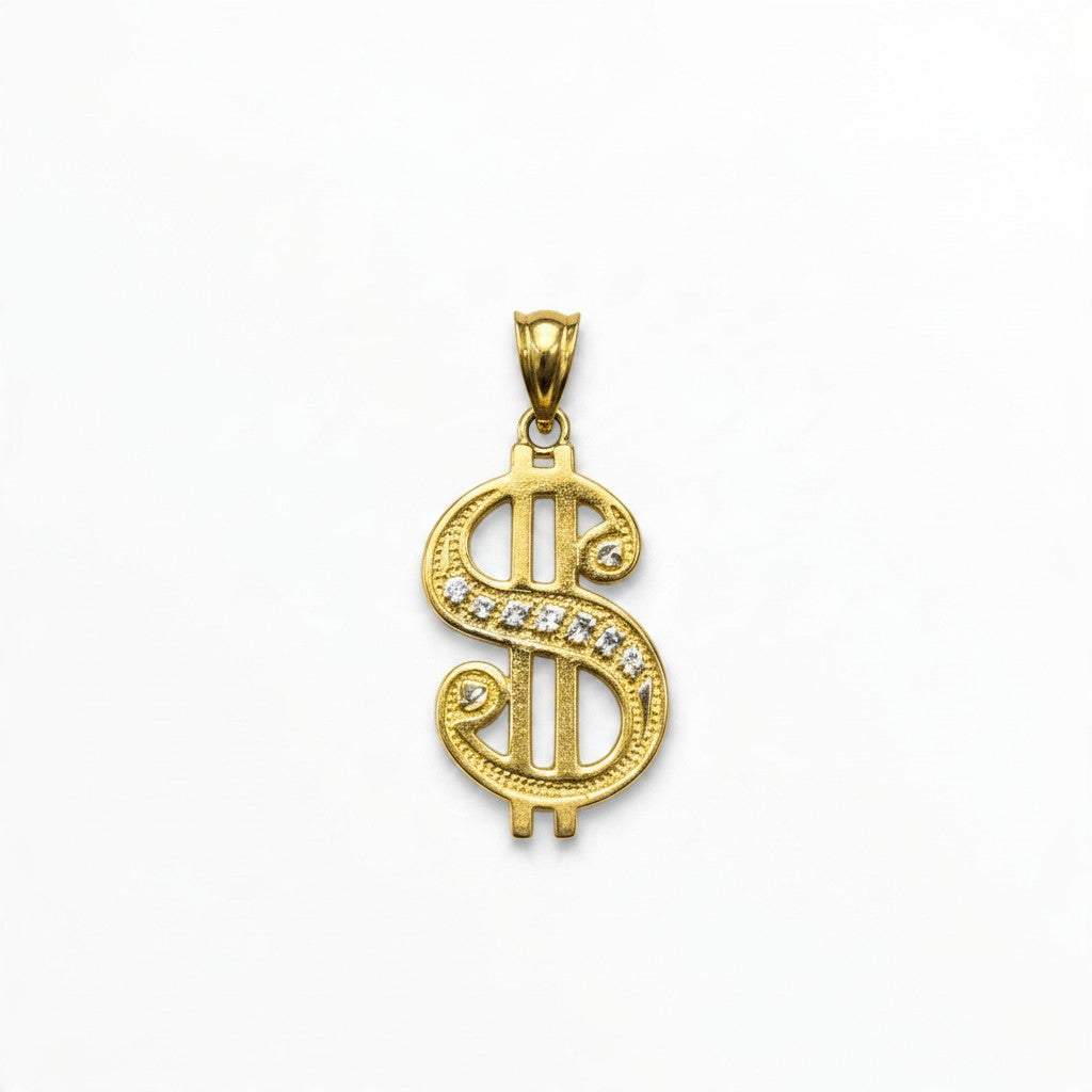 Dije Signo de Dólar Oro 10K