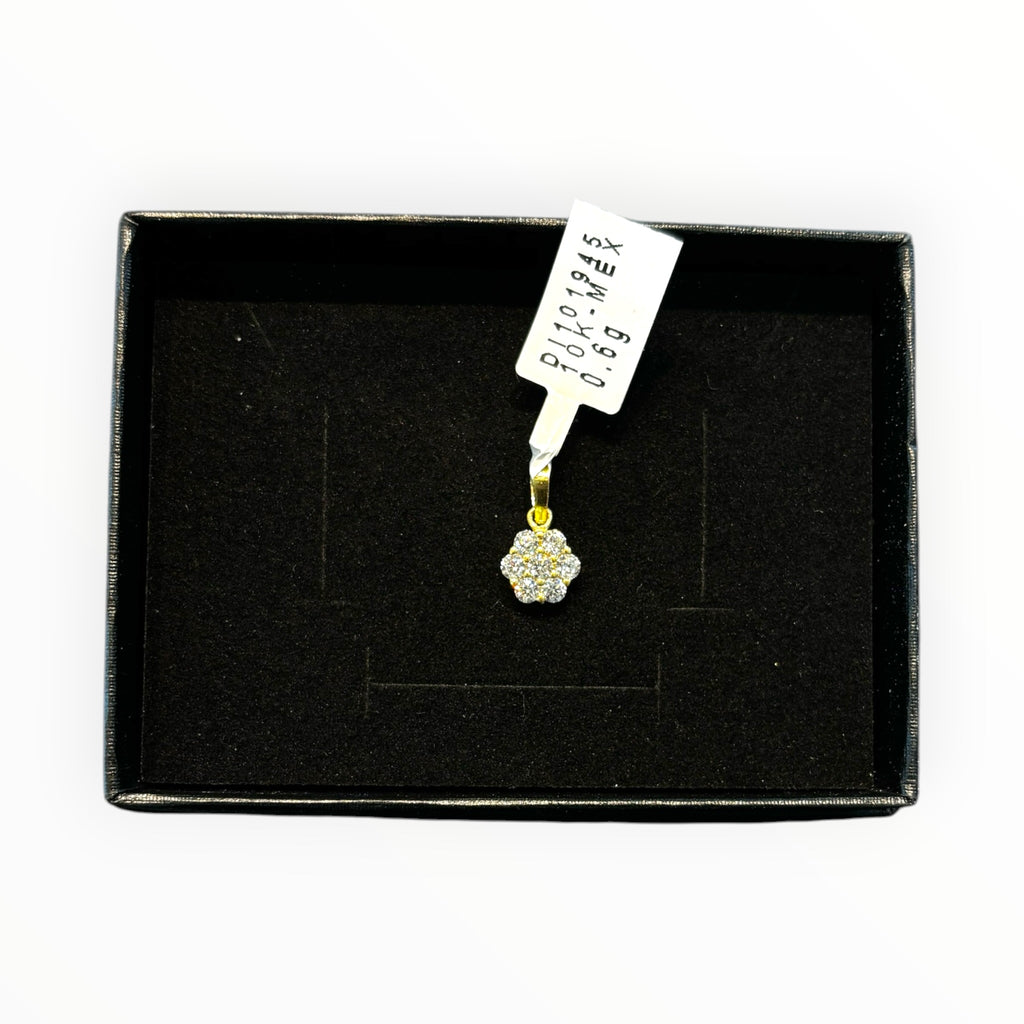 Dije Flor de Zirconias Oro 10K