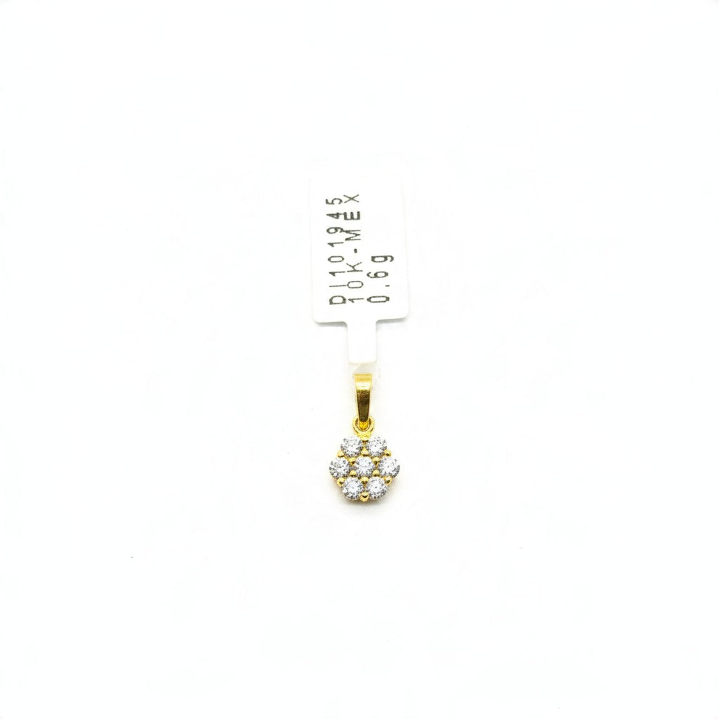 Dije Flor de Zirconias Oro 10K