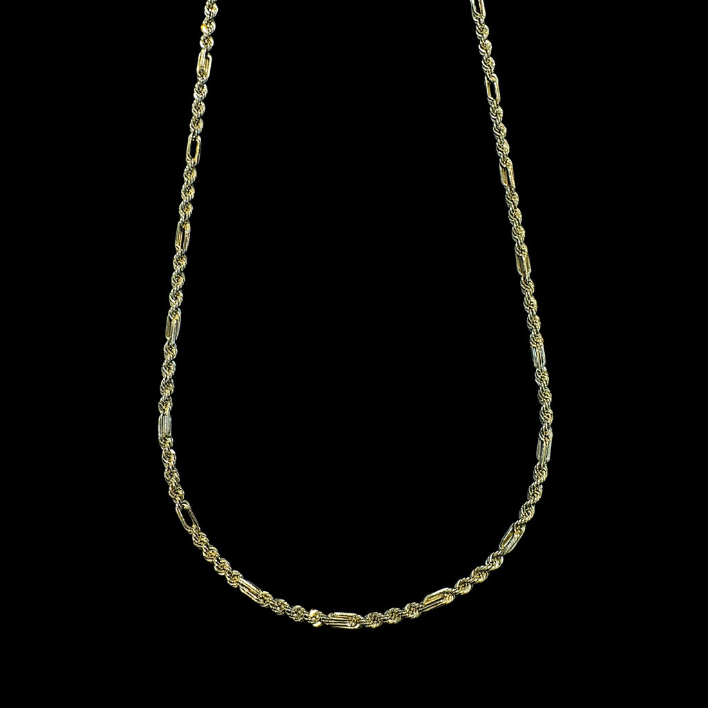 Cadena Figaro 2mm de Oro 10K Italiana