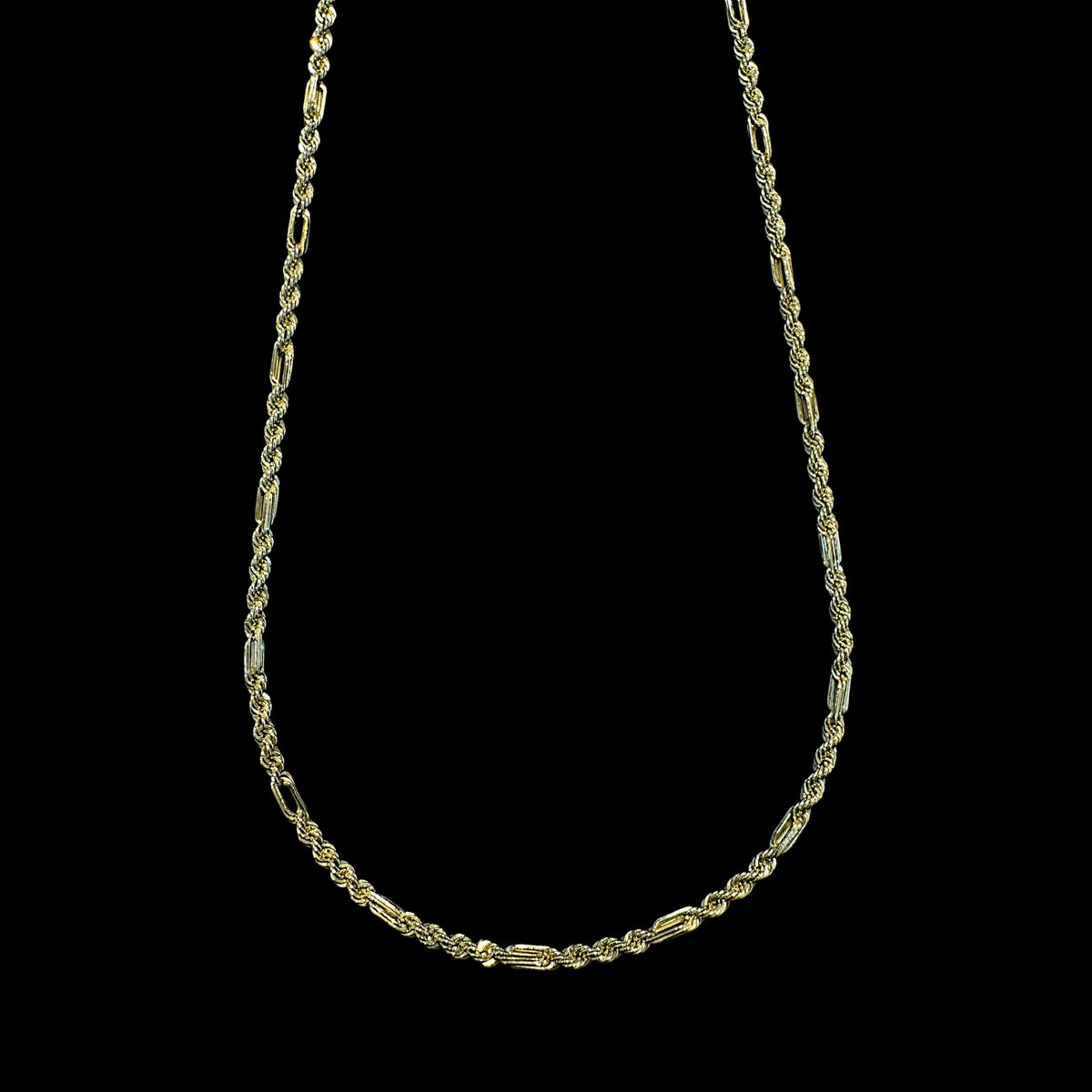 Cadena Figaro 2mm de Oro 10K Italiana