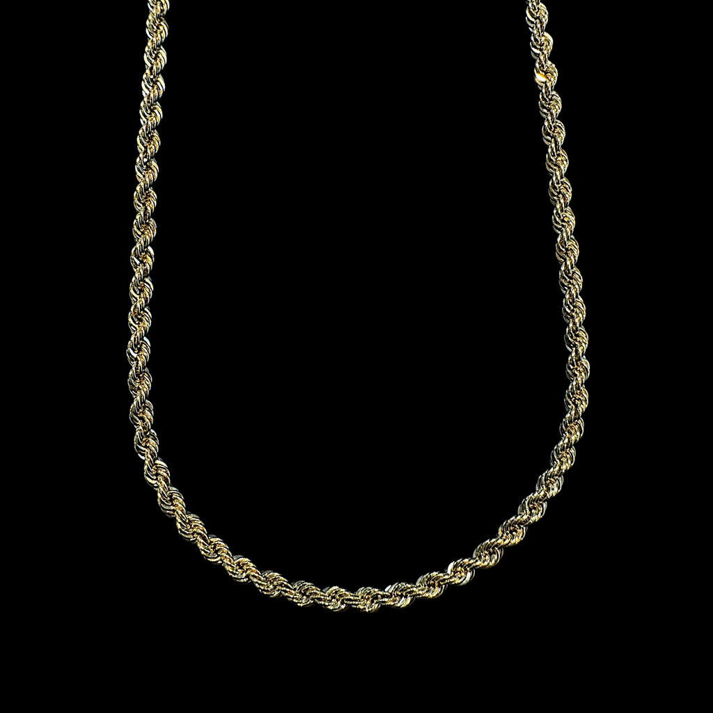 Cadena Torzal 3.8mm de Oro 10K Italiana