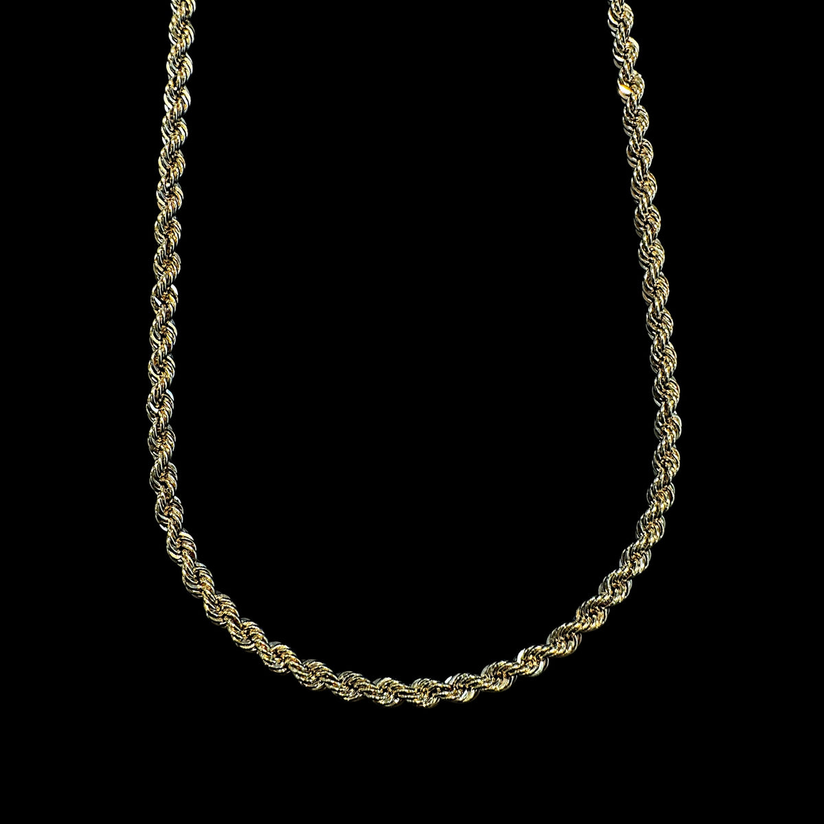 Cadena Torzal 3.8mm de Oro 10K Italiana