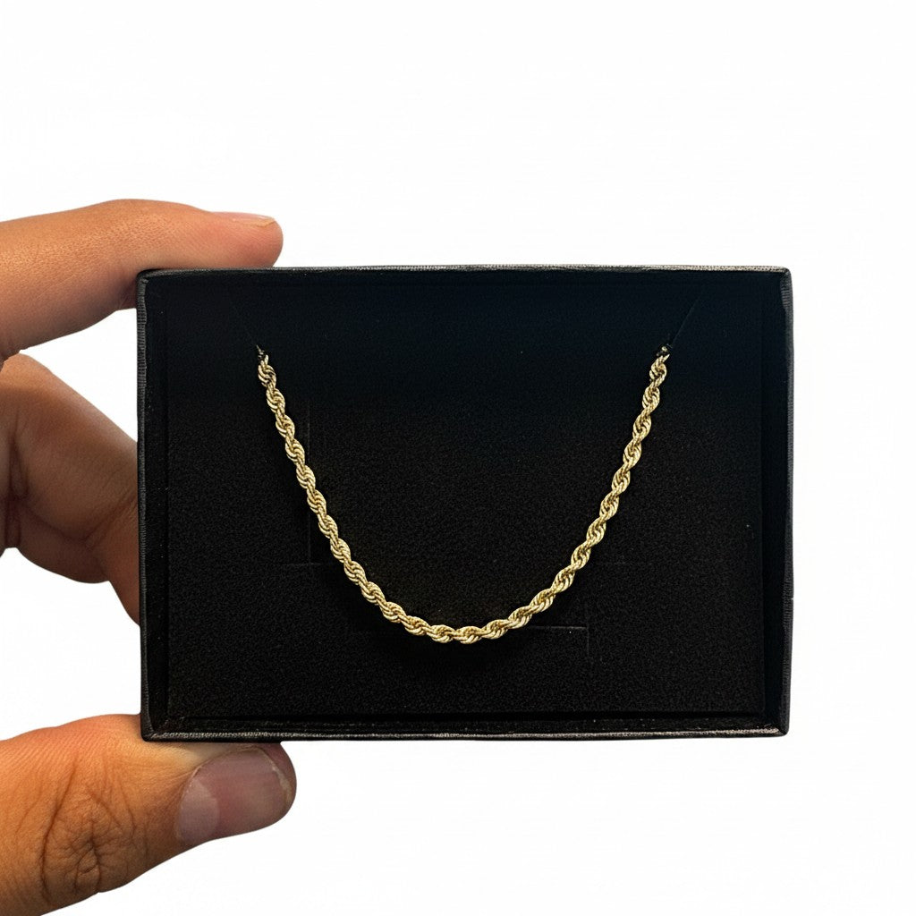 Cadena Torzal 1.8mm de Oro 10K Italiana