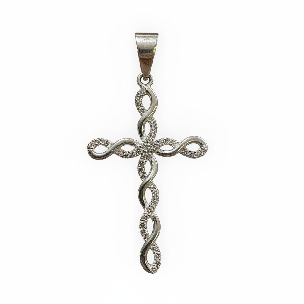 Cruz Infinito de Plata .925