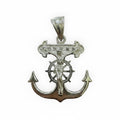 Cruz Ancla de Plata .925