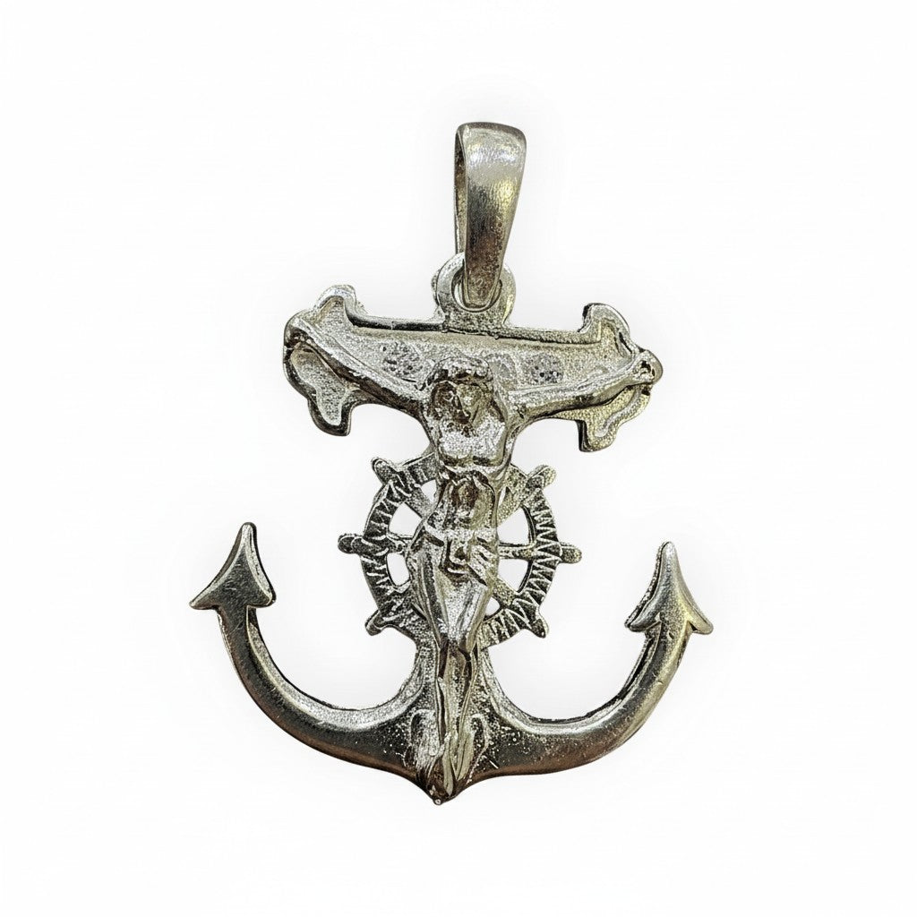 Cruz Ancla de Plata .925